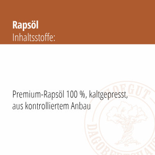 Rapsöl Inhaltsangaben